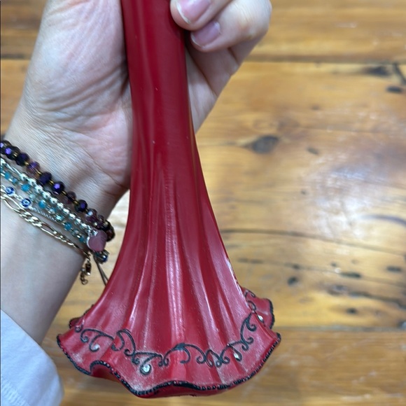 Red and Black red dress vintage Jewelry holder - Picture 5 of 9